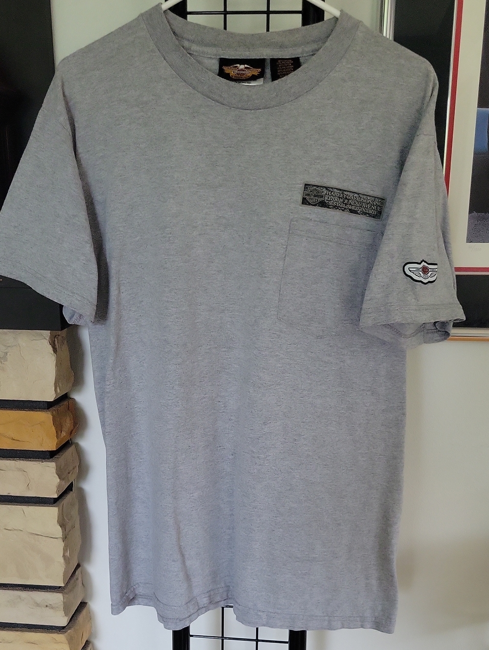 Harley-Davidson 100th Anniversary Shirt, Medium Gray 2003 Vintage